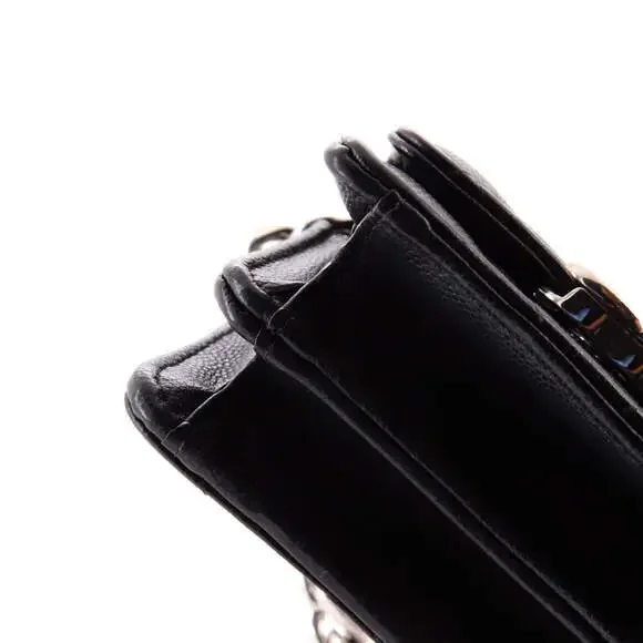 Chanel Coco Enamel Strap Flap Clutch #225777C22B - Picture 6 of 7